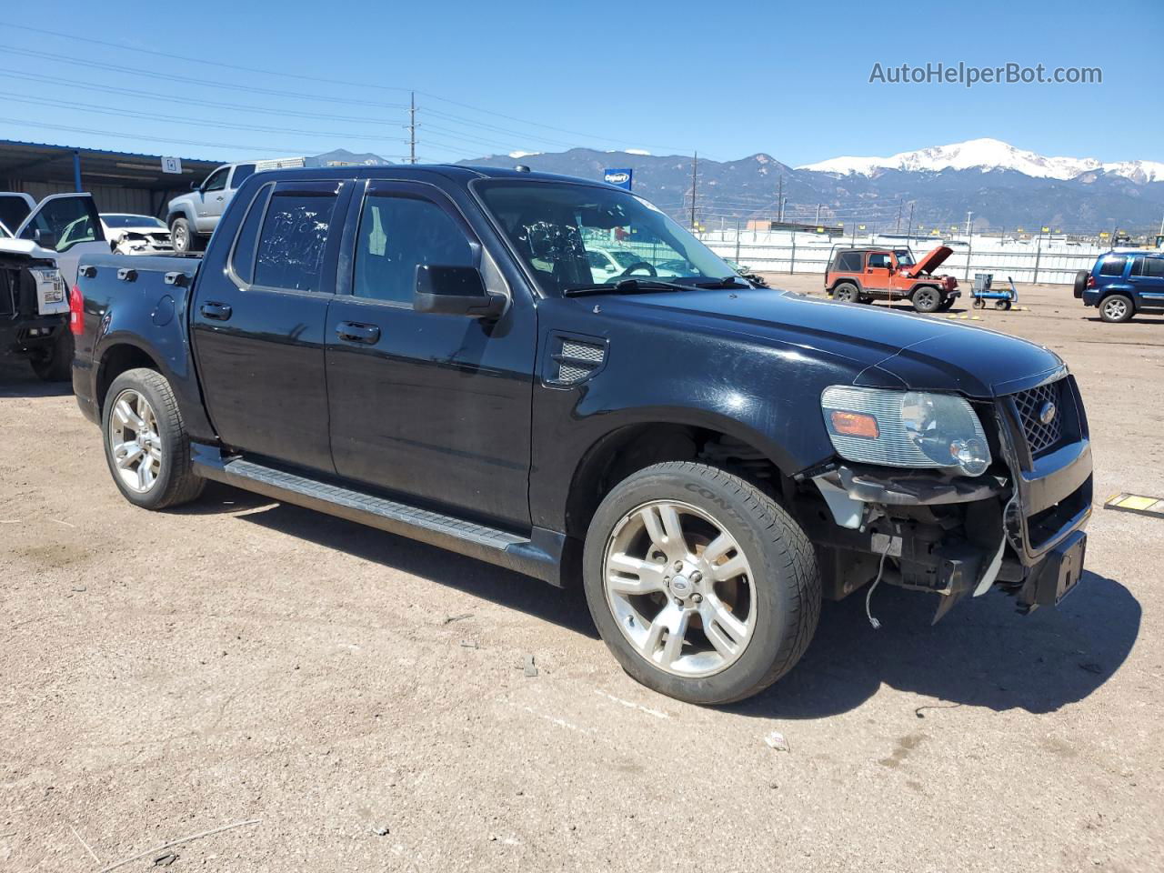 2010 Ford Explorer Sport Trac Limited Black vin: 1FMEU2D88AUA51452