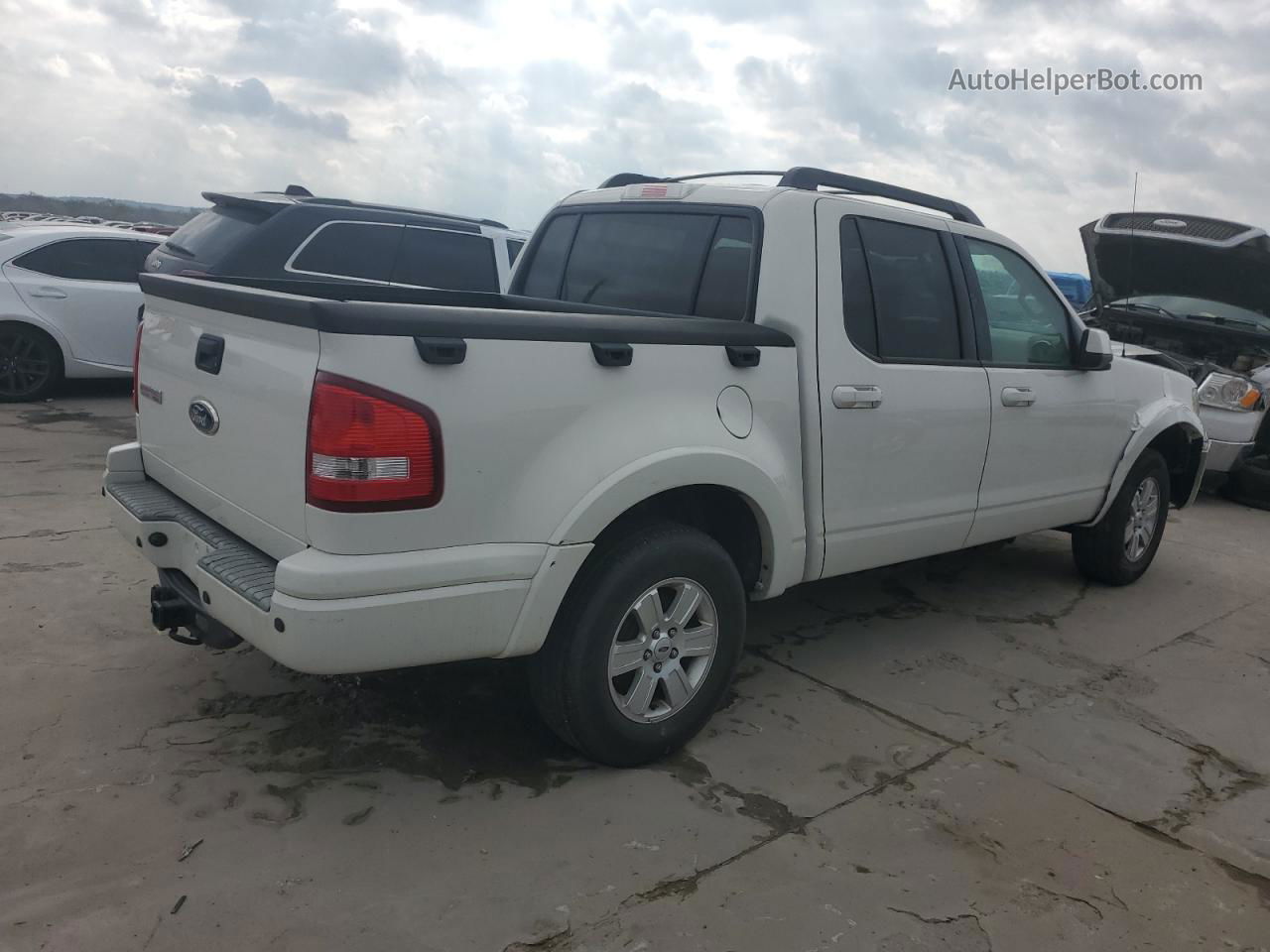 2010 Ford Explorer Sport Trac Limited White vin: 1FMEU3DE4AUF03506