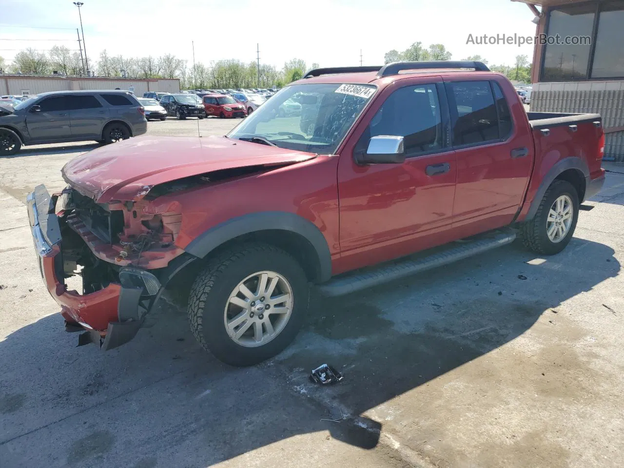 2010 Ford Explorer Sport Trac Xlt Red vin: 1FMEU5BE6AUF00203