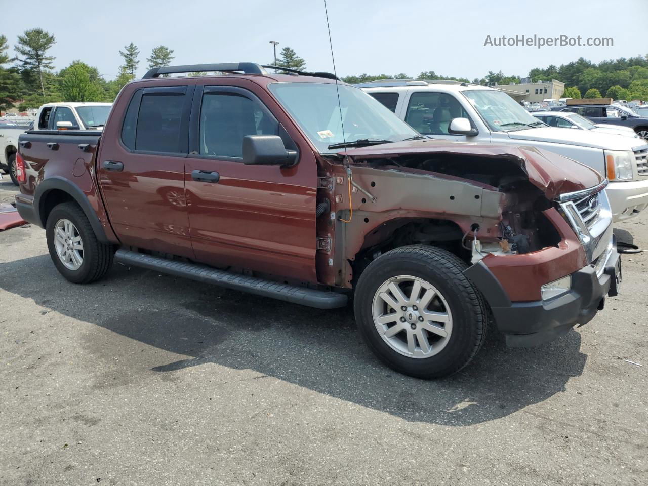 2010 Ford Explorer Sport Trac Xlt Maroon vin: 1FMEU5BE9AUF00602