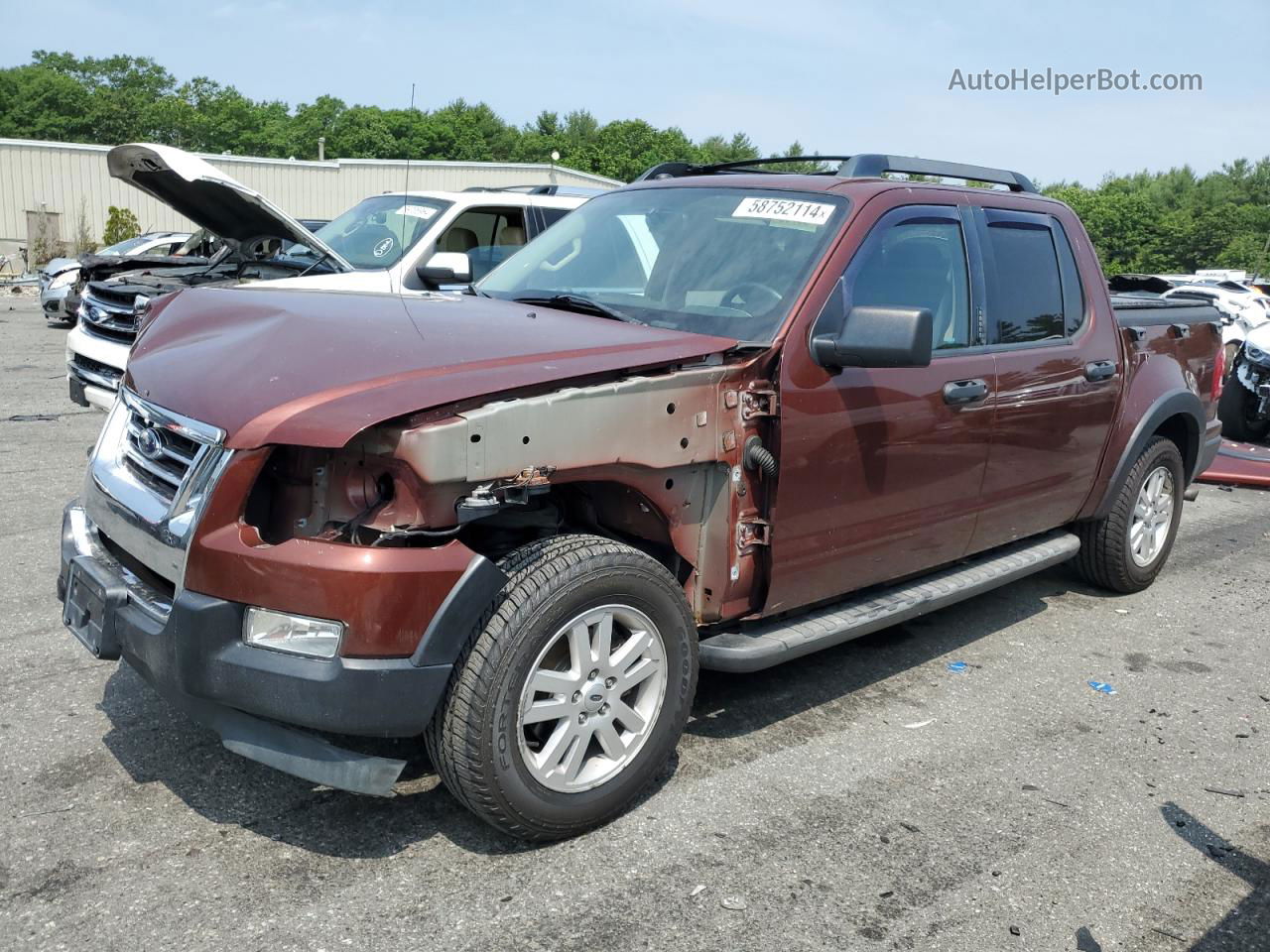 2010 Ford Explorer Sport Trac Xlt Maroon vin: 1FMEU5BE9AUF00602