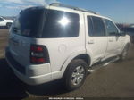 2010 Ford Explorer Xlt White vin: 1FMEU6DE0AUA43374