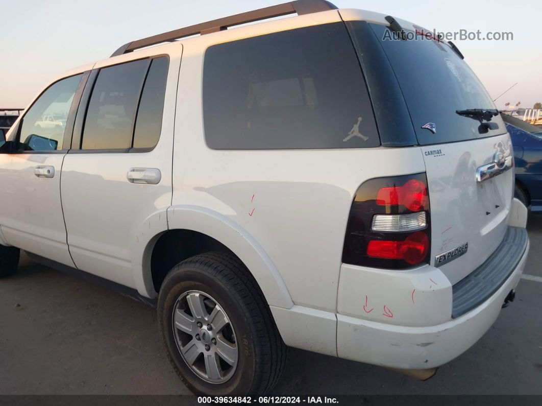 2010 Ford Explorer Xlt White vin: 1FMEU6DE1AUA69689