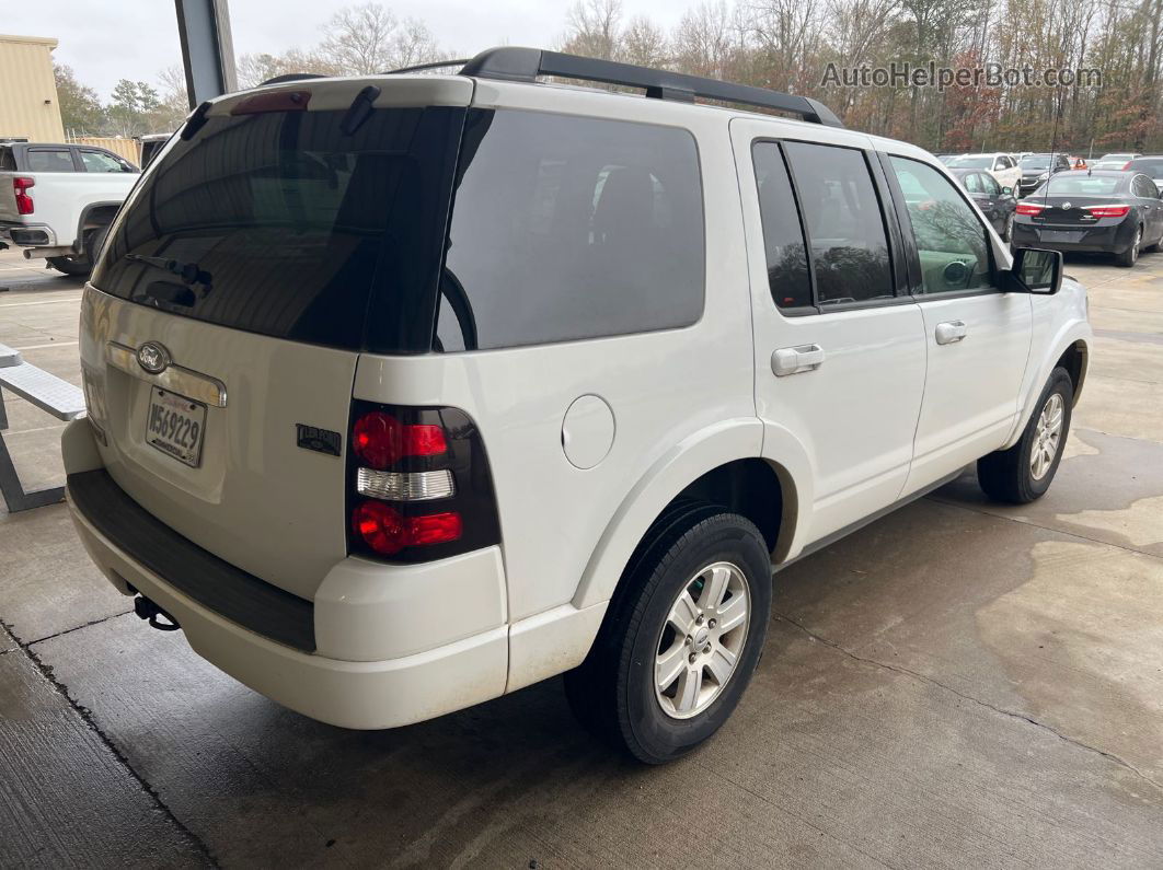 2010 Ford Explorer Xlt White vin: 1FMEU6DE7AUA64318