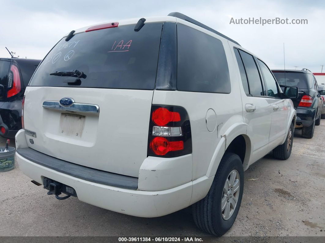 2010 Ford Explorer Xlt White vin: 1FMEU6DE8AUA43879