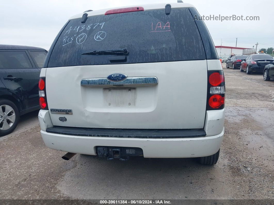 2010 Ford Explorer Xlt White vin: 1FMEU6DE8AUA43879