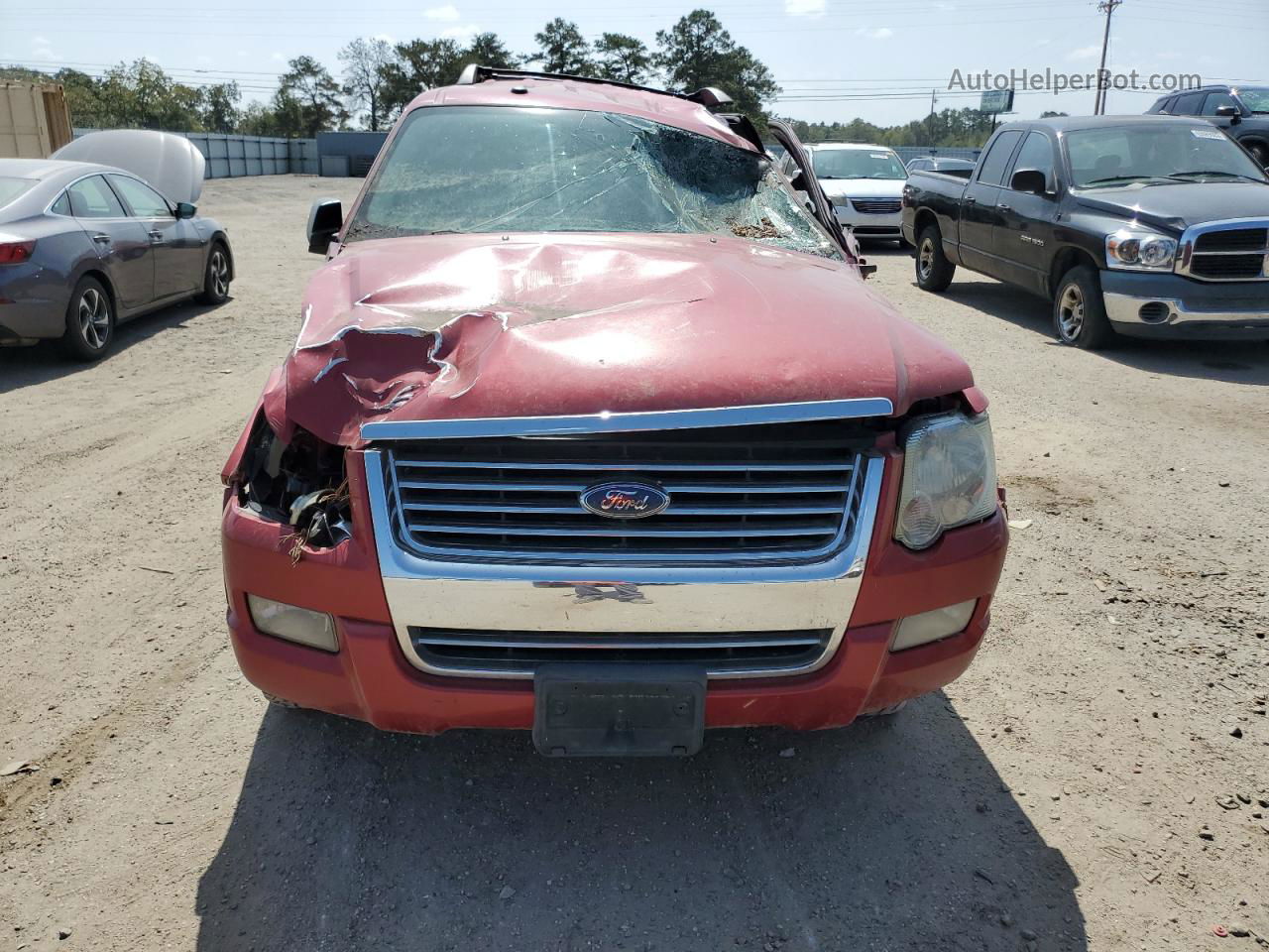 2010 Ford Explorer Xlt Red vin: 1FMEU6DE9AUA06260