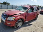 2010 Ford Explorer Xlt Red vin: 1FMEU6DE9AUA06260