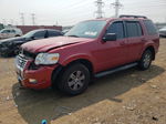 2010 Ford Explorer Xlt Red vin: 1FMEU6DEXAUA01391