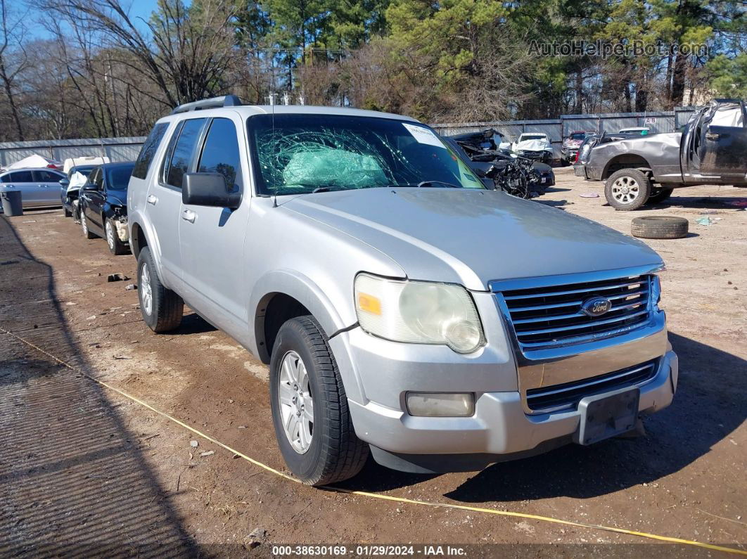 2010 Ford Explorer Xlt Silver vin: 1FMEU6DEXAUA07661