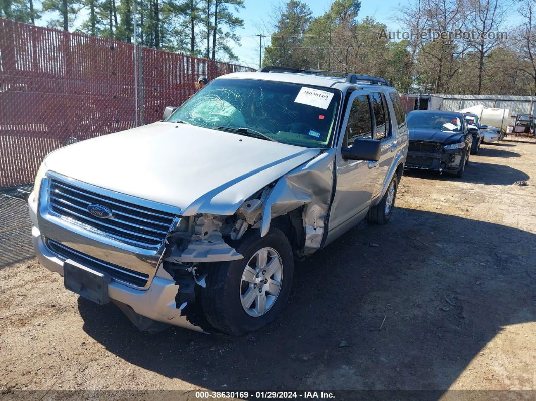 2010 Ford Explorer Xlt Silver vin: 1FMEU6DEXAUA07661