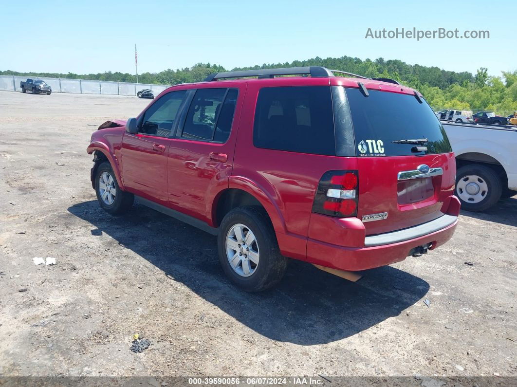 2010 Ford Explorer Xlt Red vin: 1FMEU6DEXAUA46105