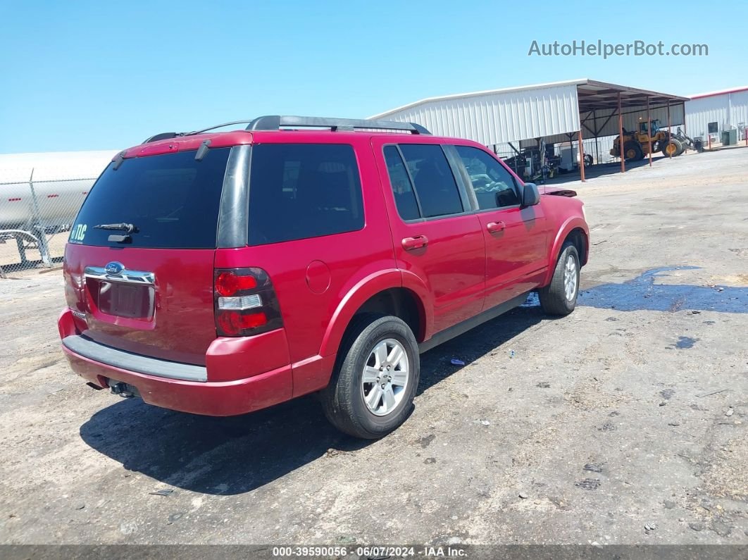 2010 Ford Explorer Xlt Red vin: 1FMEU6DEXAUA46105