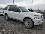 2010 Ford Explorer Xlt White vin: 1FMEU6DEXAUA55919