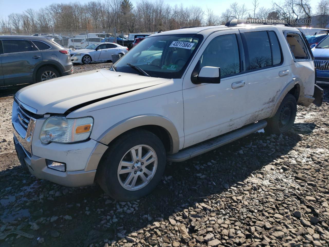 2010 Ford Explorer Eddie Bauer Белый vin: 1FMEU6EE1AUA08647