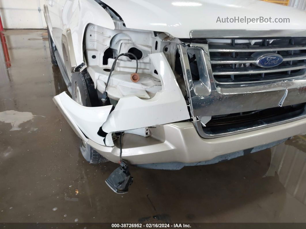 2010 Ford Explorer Eddie Bauer White vin: 1FMEU6EE1AUA19020