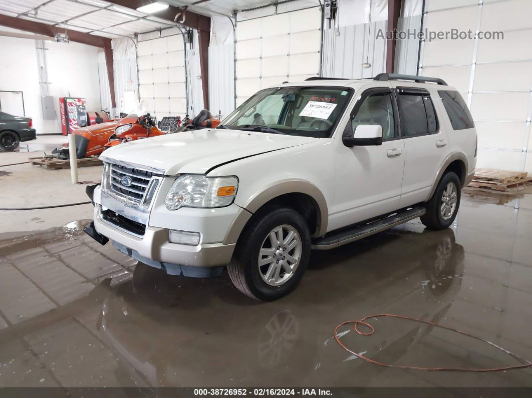 2010 Ford Explorer Eddie Bauer White vin: 1FMEU6EE1AUA19020