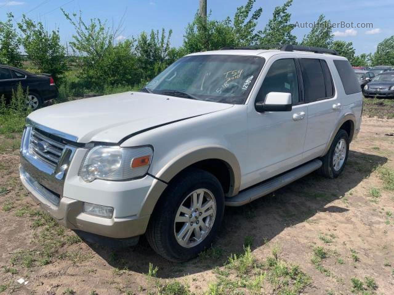 2010 Ford Explorer Eddie Bauer White vin: 1FMEU6EE1AUA94185