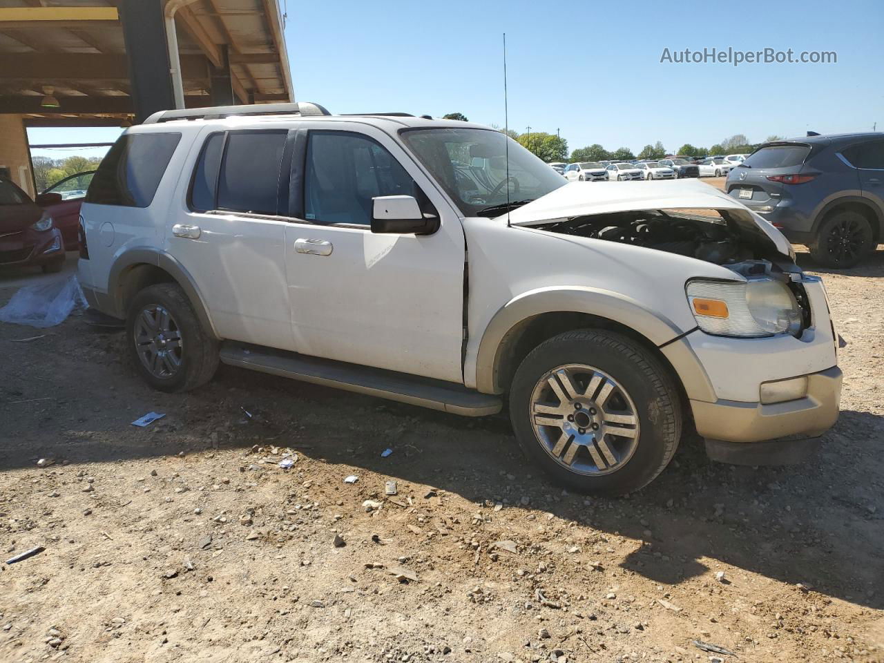 2010 Ford Explorer Eddie Bauer White vin: 1FMEU6EE1AUB02396