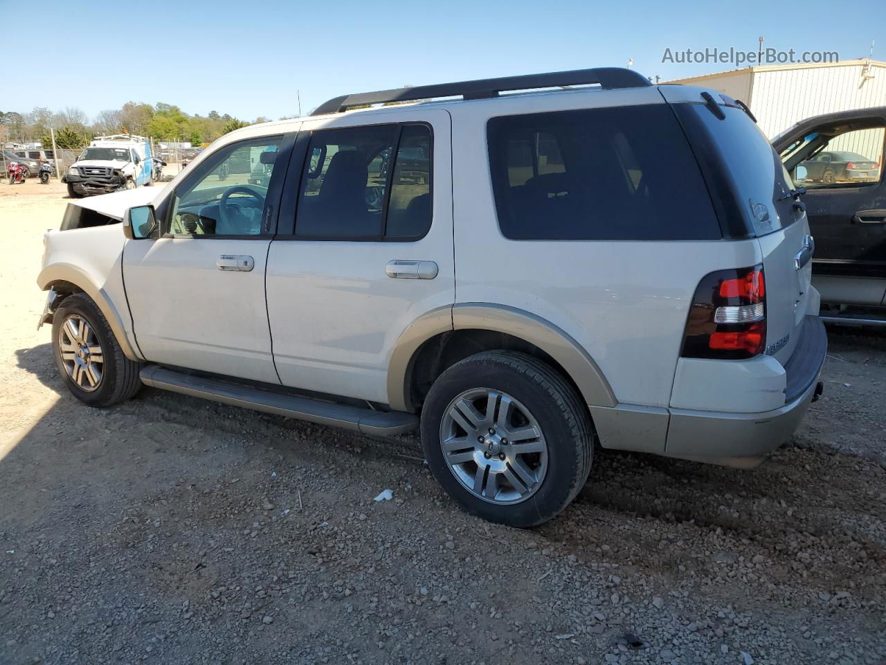 2010 Ford Explorer Eddie Bauer White vin: 1FMEU6EE1AUB02396