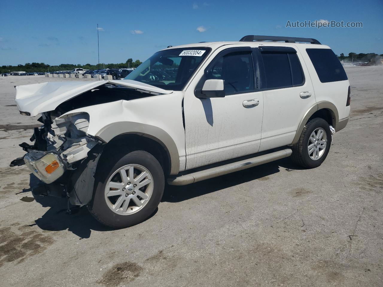 2010 Ford Explorer Eddie Bauer White vin: 1FMEU6EE2AUA38367