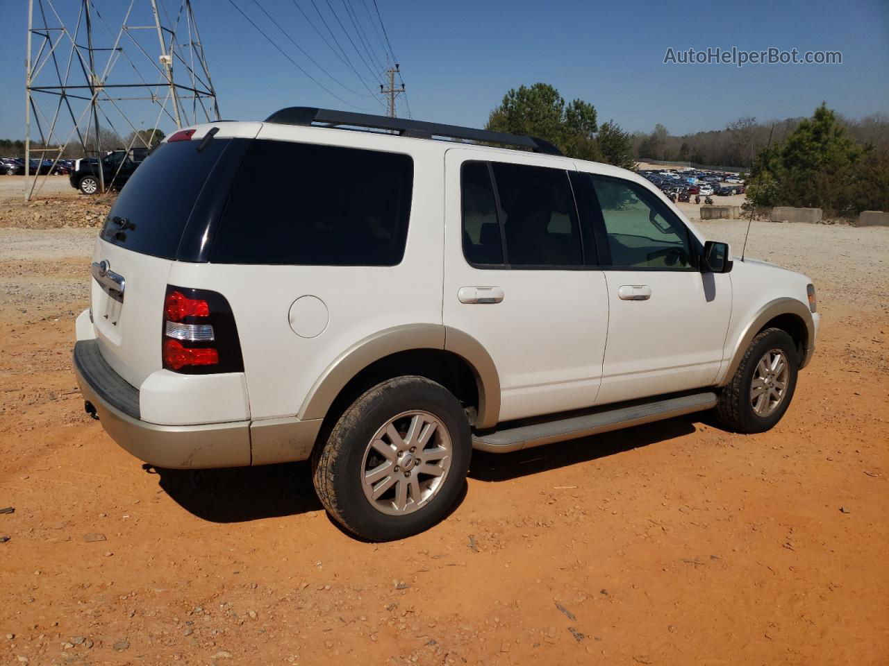 2010 Ford Explorer Eddie Bauer White vin: 1FMEU6EE3AUA98058