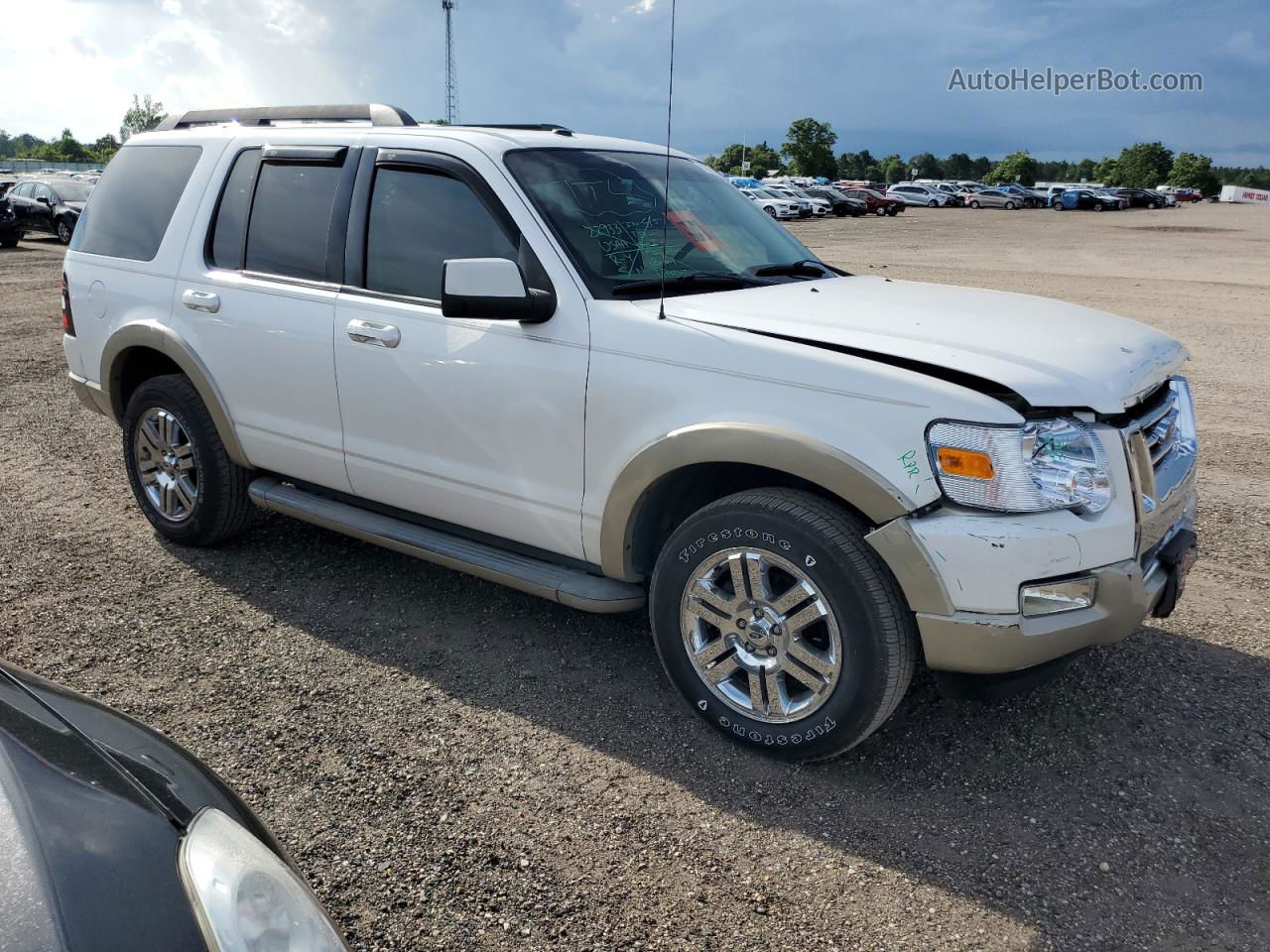 2010 Ford Explorer Eddie Bauer White vin: 1FMEU6EE5AUA98160