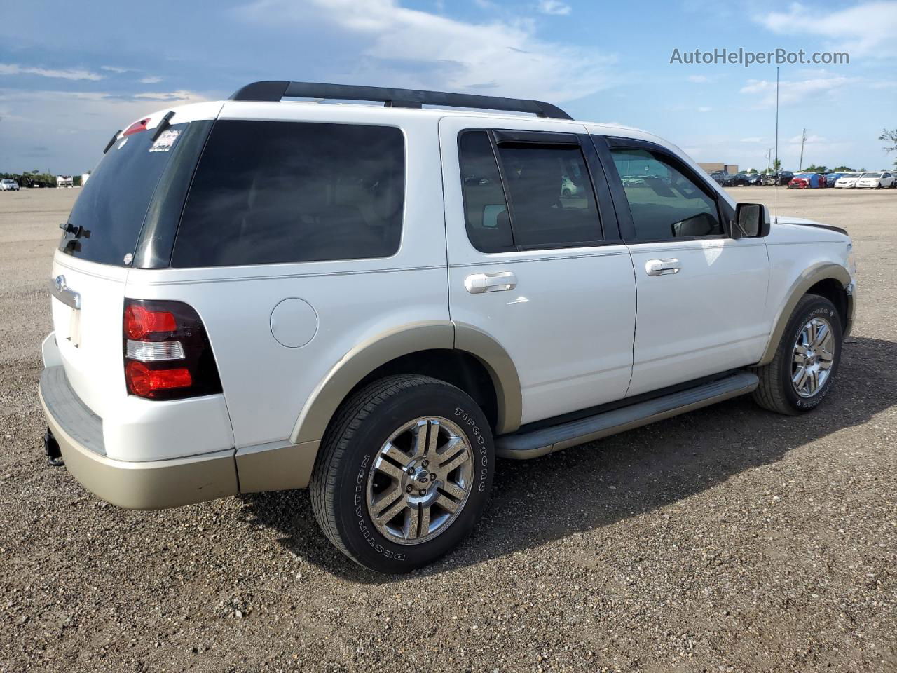 2010 Ford Explorer Eddie Bauer White vin: 1FMEU6EE5AUA98160