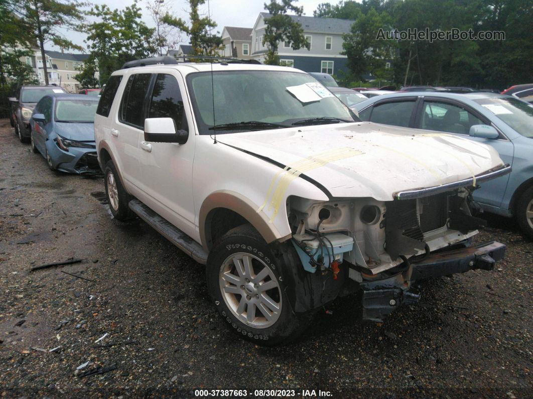 2010 Ford Explorer Eddie Bauer White vin: 1FMEU6EE7AUA03968