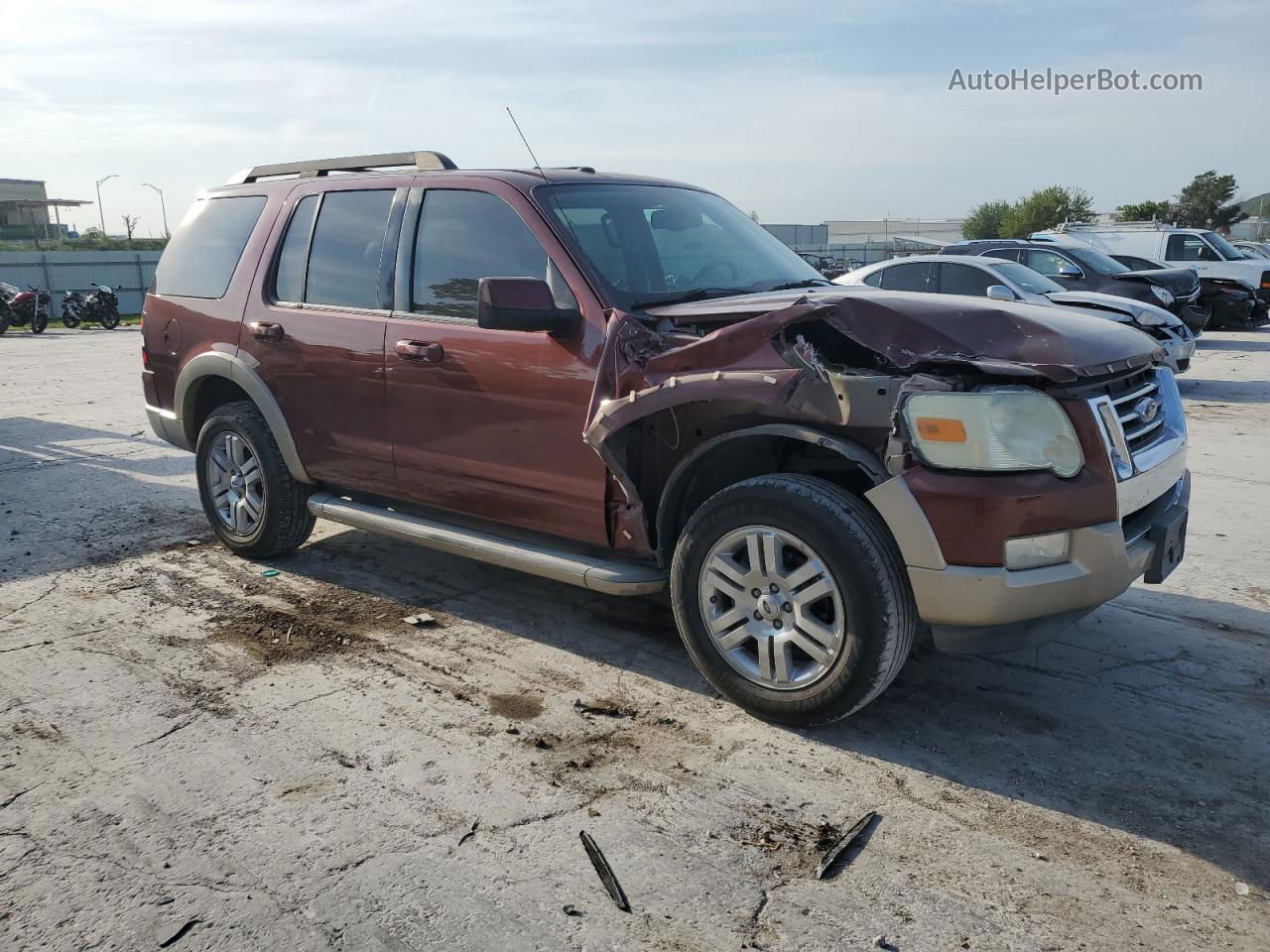 2010 Ford Explorer Eddie Bauer Темно-бордовый vin: 1FMEU6EE9AUA36549