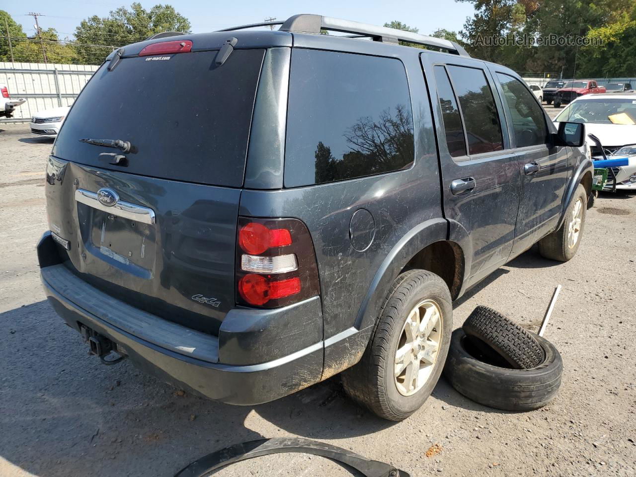 2010 Ford Explorer Xlt Gray vin: 1FMEU7D84AUA09681