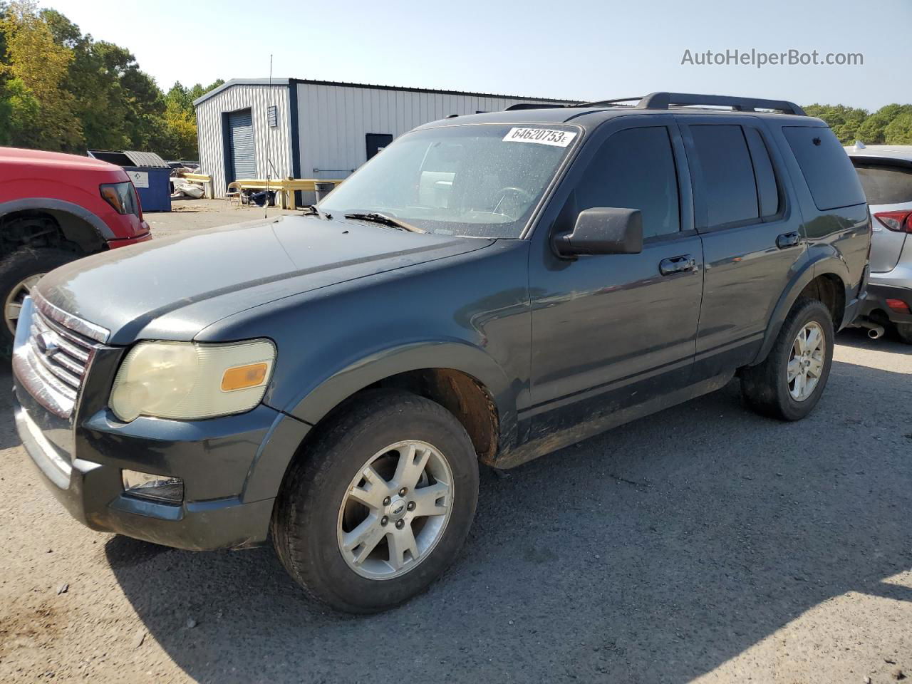 2010 Ford Explorer Xlt Gray vin: 1FMEU7D84AUA09681