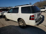 2010 Ford Explorer Xlt White vin: 1FMEU7D88AUA64523