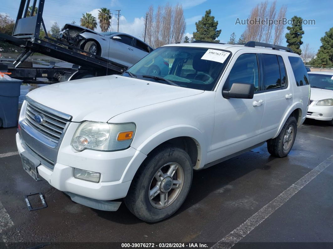 2010 Ford Explorer Xlt White vin: 1FMEU7D8XAUA64815