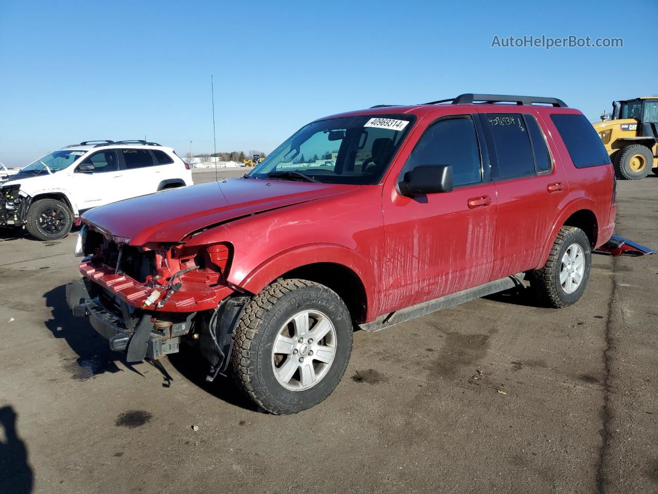 2010 Ford Explorer Xlt Red vin: 1FMEU7DE1AUA46242