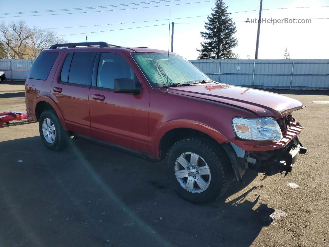 2010 Ford Explorer Xlt Red vin: 1FMEU7DE1AUA46242