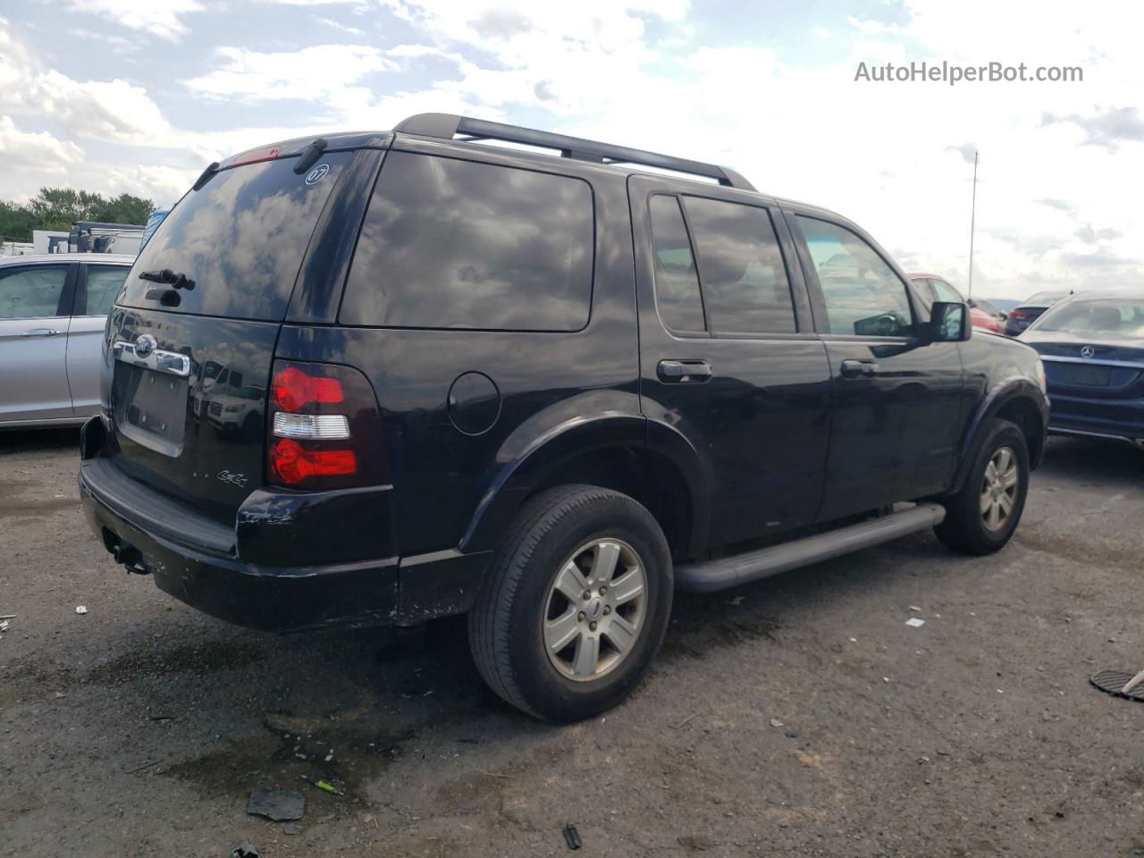 2010 Ford Explorer Xlt Black vin: 1FMEU7DE2AUA15100