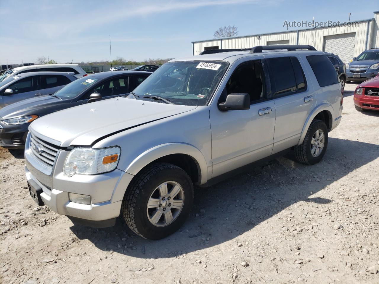 2010 Ford Explorer Xlt Silver vin: 1FMEU7DE2AUA23181