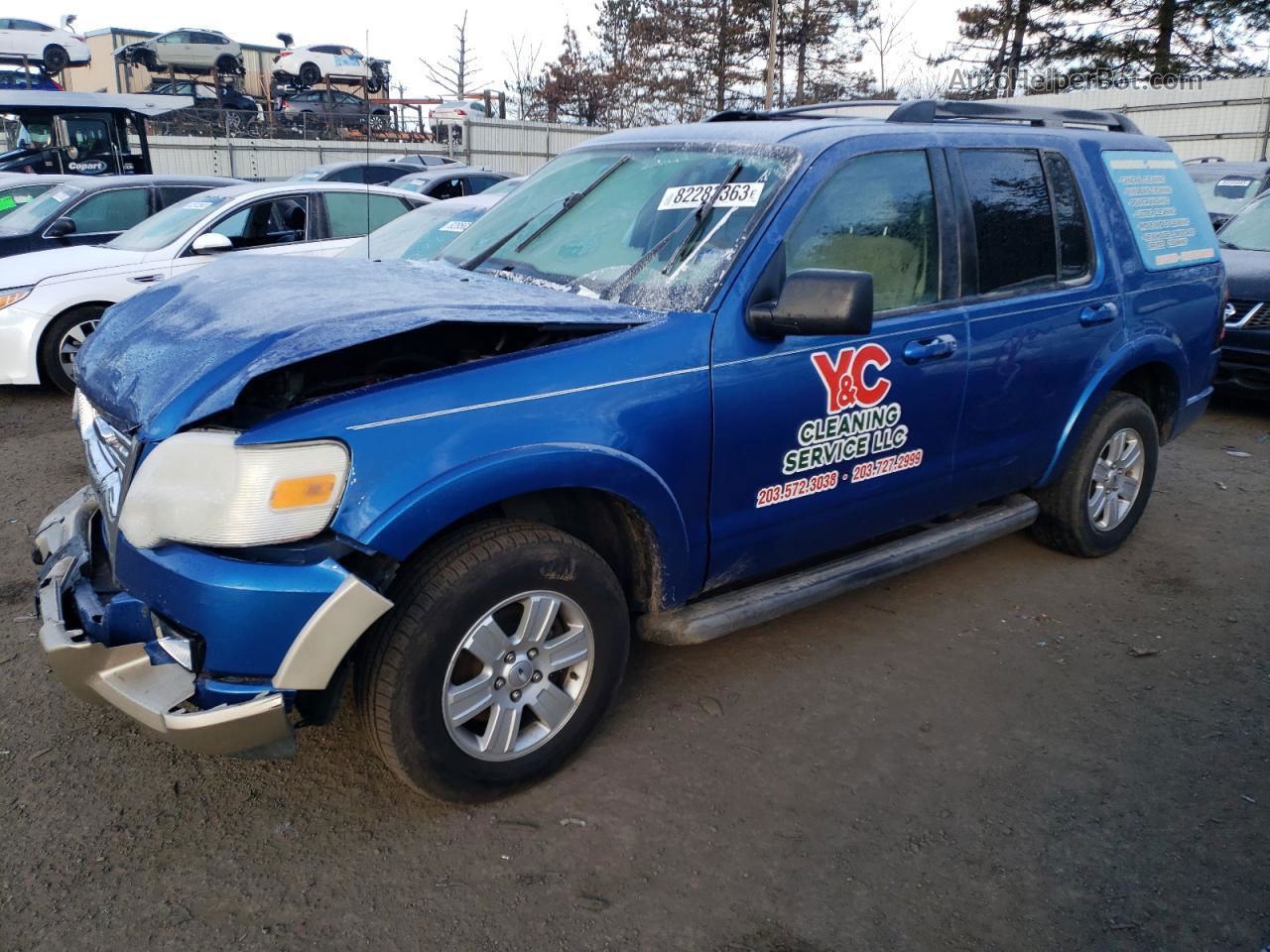 2010 Ford Explorer Xlt Blue vin: 1FMEU7DE2AUA39882