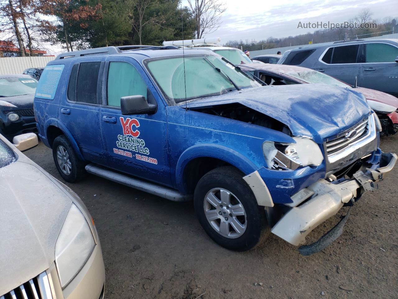 2010 Ford Explorer Xlt Blue vin: 1FMEU7DE2AUA39882