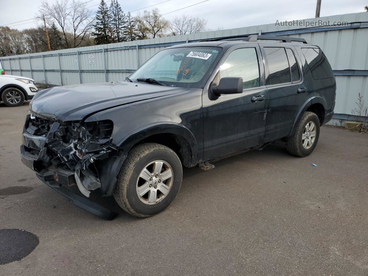 2010 Ford Explorer Xlt Black vin: 1FMEU7DE2AUA72056