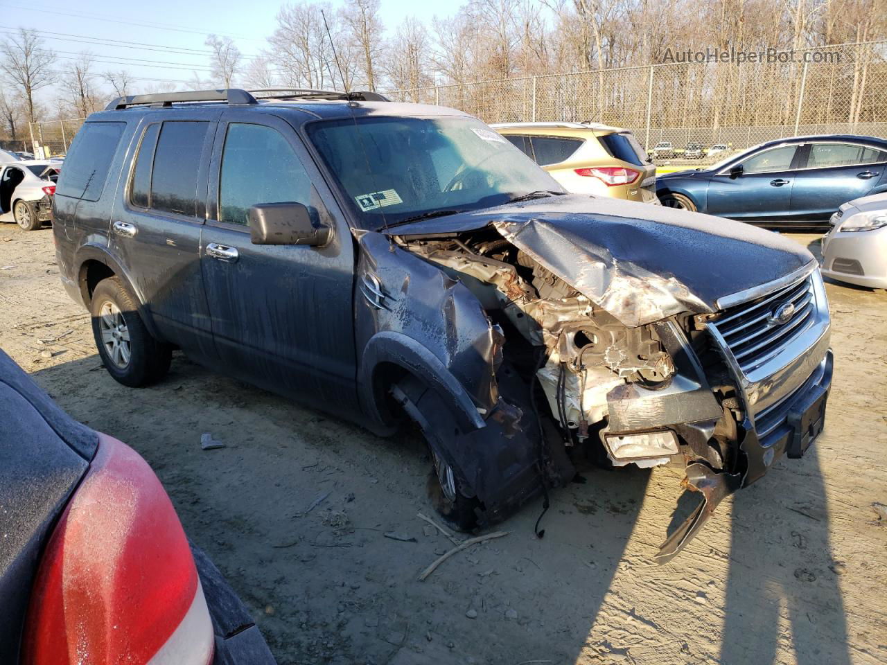 2010 Ford Explorer Xlt Gray vin: 1FMEU7DE3AUA66380