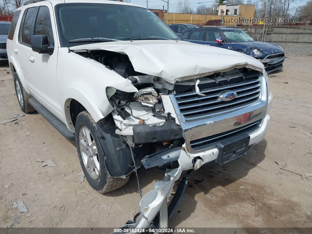 2010 Ford Explorer Xlt White vin: 1FMEU7DE4AUA04132