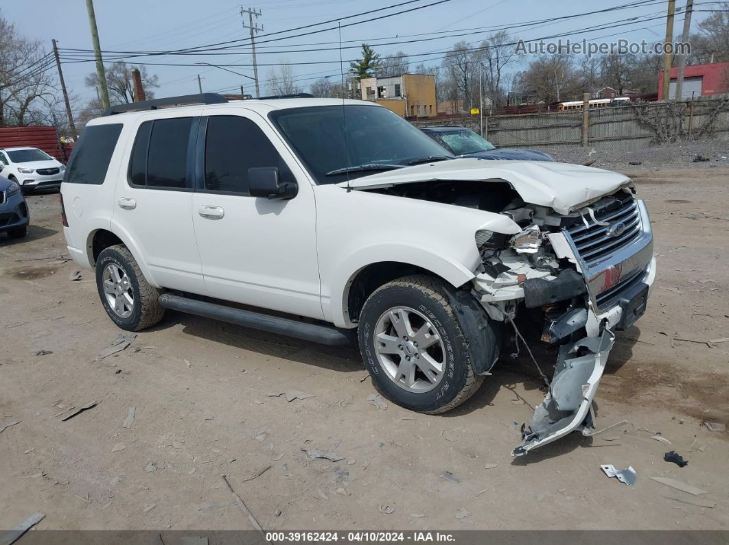 2010 Ford Explorer Xlt White vin: 1FMEU7DE4AUA04132