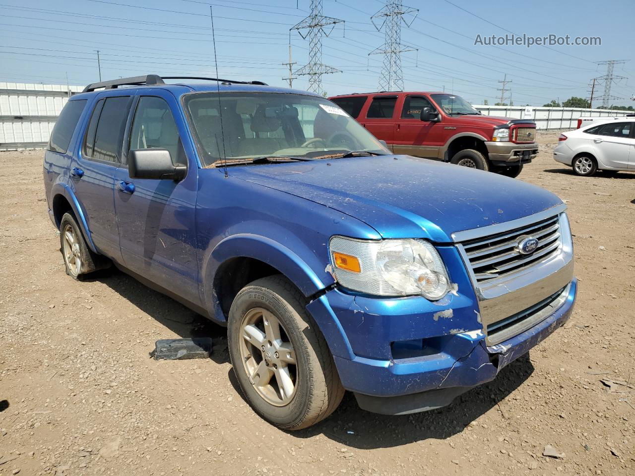 2010 Ford Explorer Xlt Синий vin: 1FMEU7DE4AUA63021
