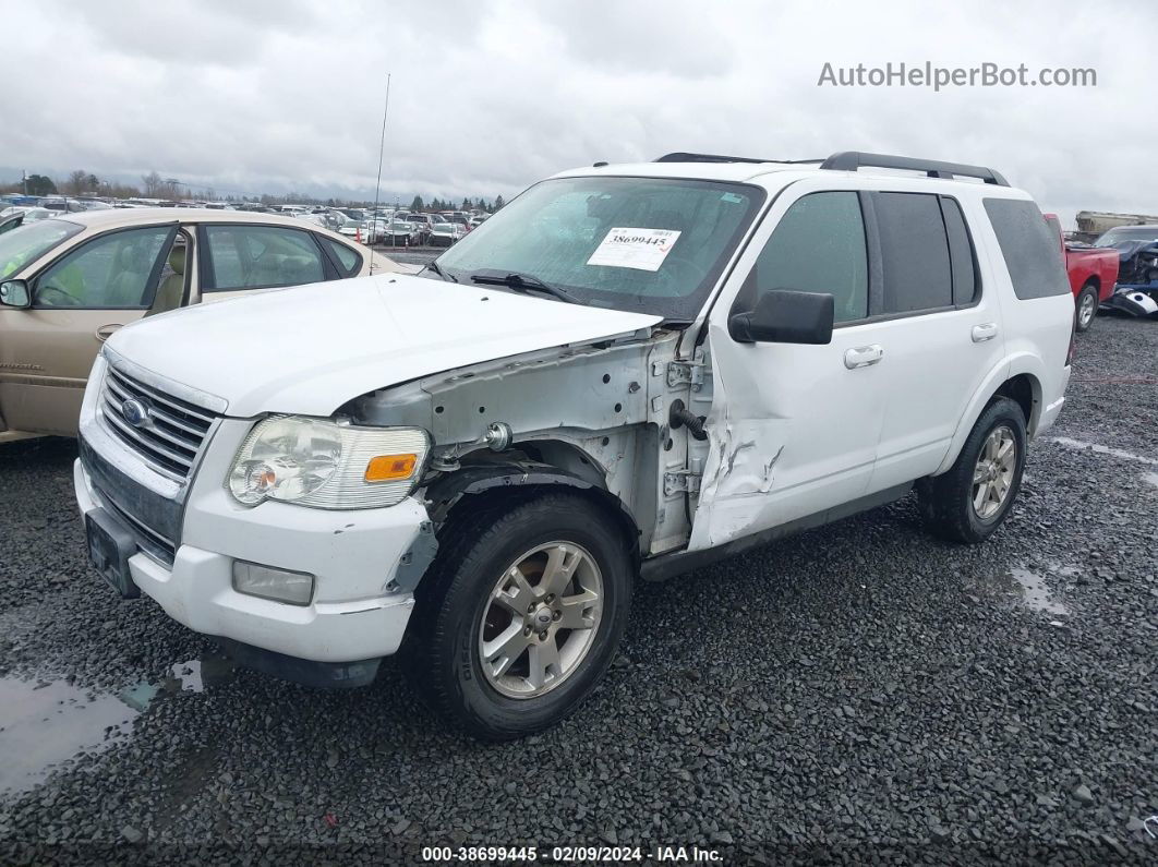 2010 Ford Explorer Xlt White vin: 1FMEU7DE4AUA63195