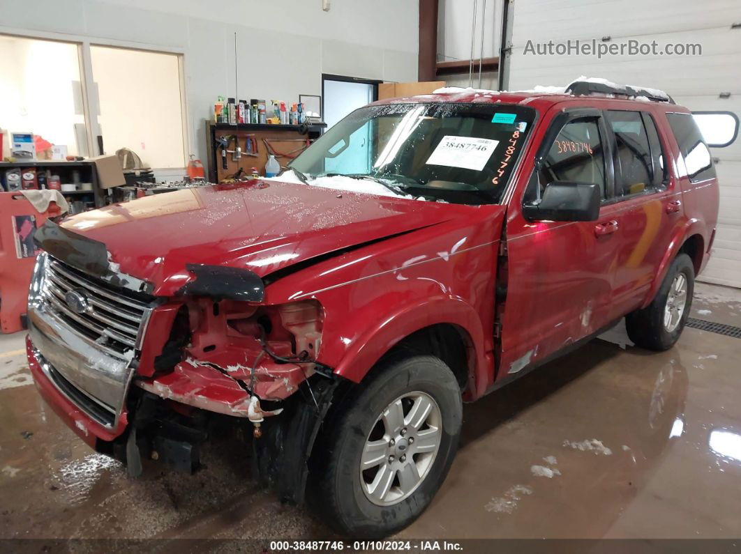 2010 Ford Explorer Xlt Red vin: 1FMEU7DE4AUA64539