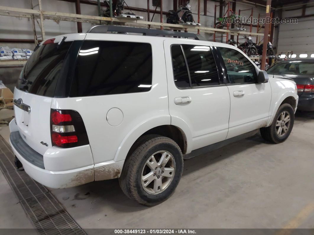 2010 Ford Explorer Xlt White vin: 1FMEU7DE5AUA64856