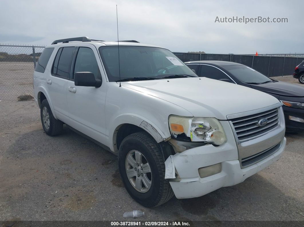 2010 Ford Explorer Xlt White vin: 1FMEU7DE5AUA86100