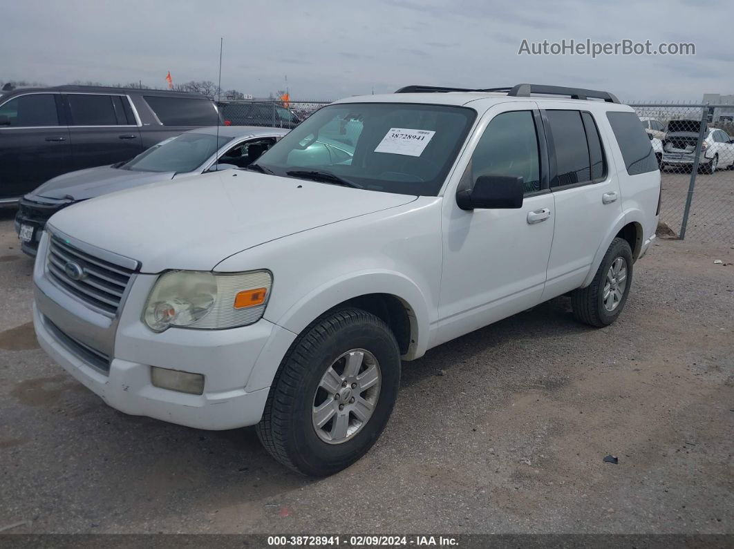 2010 Ford Explorer Xlt White vin: 1FMEU7DE5AUA86100